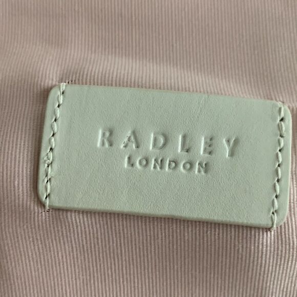 Radley London Lexington Small Flapover Snake Print Chain Leather Crossbody NWT - Picture 7 of 14